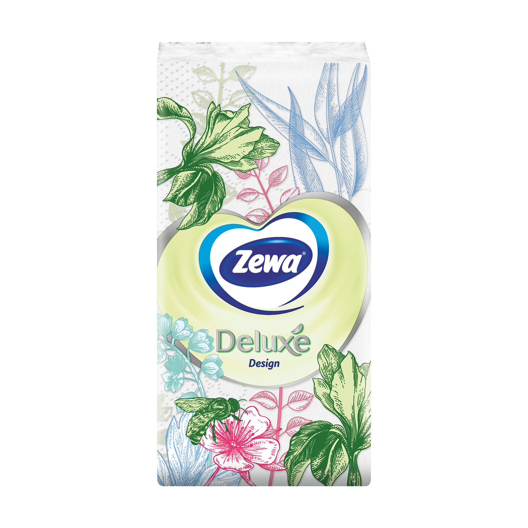 Паперові носові хусточки Zewa Deluxe Design, 3-шарові, 10 шт